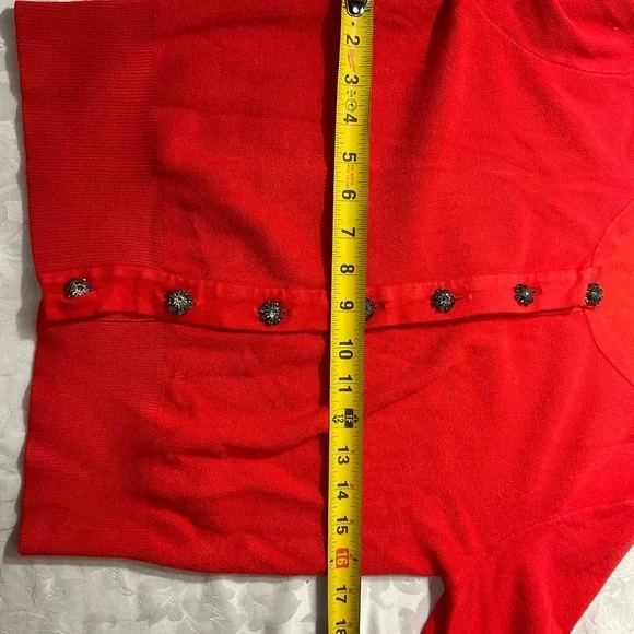 Zara Knits Women Cardigan Jewel Rhinestone Buttons Size Medium - Picture 6 of 9